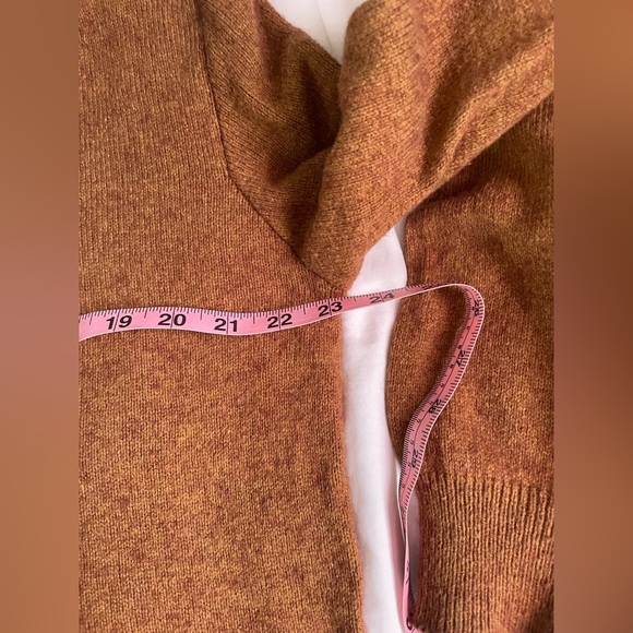 Mutual Weave Cotton Wool Blend Collared Brown Pullover Sweater - Picture 4 of 6